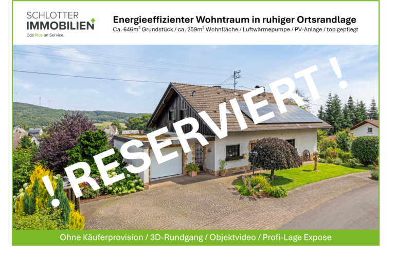 Energieeffizienter Wohntraum in herrlicher Lage